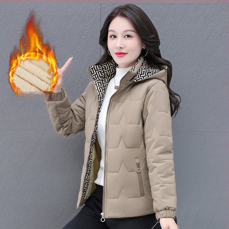 Uus paksendatud talvine naiste kapuutsiga vabaaja puuvillane mantel Naiste 2023. aasta talvine mood soe vabaaja puuvillane mantel Naiste mantel