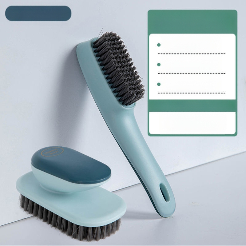 Kontrastkrāsas apavu birste Ziemeļvalstu stila veļas birste Mīksta birste Sadzīves apavu apģērbu tīrīšanas birste Apavu birste ar garu rokturi