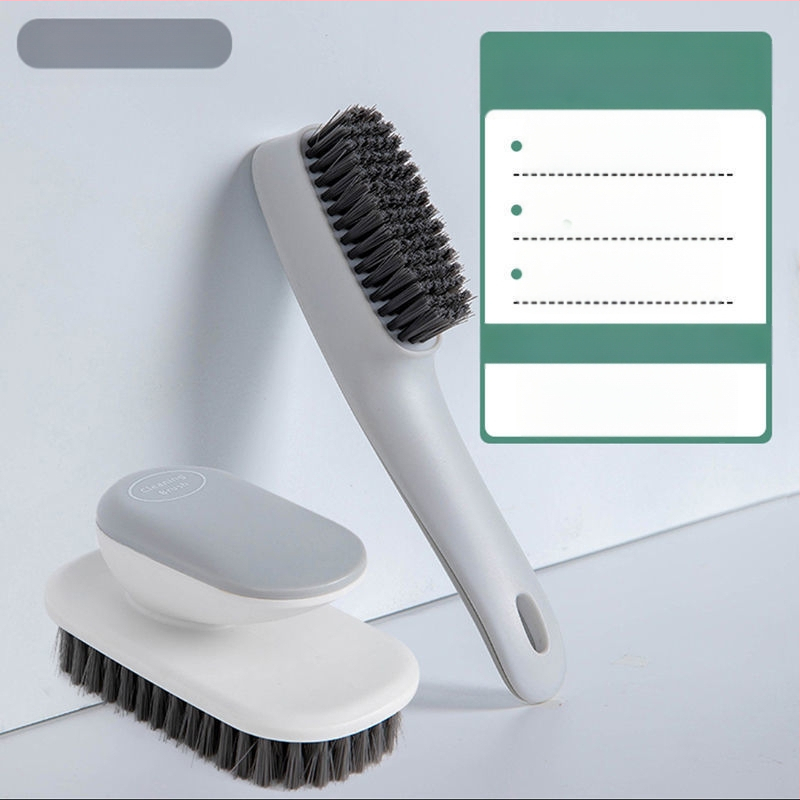 Kontrastkrāsas apavu birste Ziemeļvalstu stila veļas birste Mīksta birste Sadzīves apavu apģērbu tīrīšanas birste Apavu birste ar garu rokturi