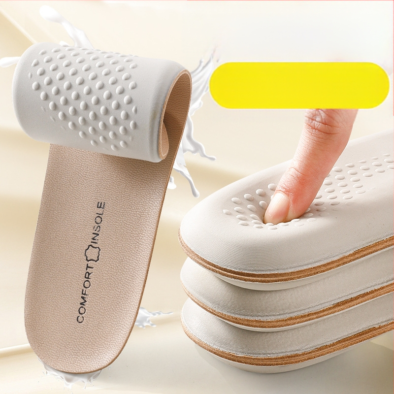 Tikros karvės odos latekso vidpadis, itin minkštas, ilgalaikis, atsparus skausmui, vyriškas, prakaitą sugeriantis, atsparus kvapui, sportinis, smūgius sugeriantis, vasarinis, moteriškas, kvėpuojantis