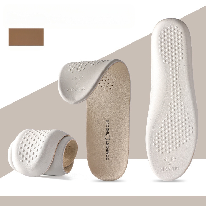 Tikros karvės odos latekso vidpadis, itin minkštas, ilgalaikis, atsparus skausmui, vyriškas, prakaitą sugeriantis, atsparus kvapui, sportinis, smūgius sugeriantis, vasarinis, moteriškas, kvėpuojantis