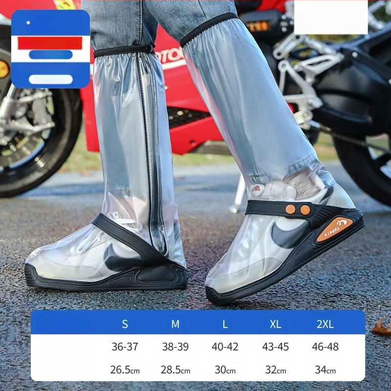 Kõrge pealispinnaga veekindel vihmakingakate kootud kangast materjalist, uus integreeritud rihmaga veekindel mootorrattasõidu meeste ja naiste pikkade kingakate