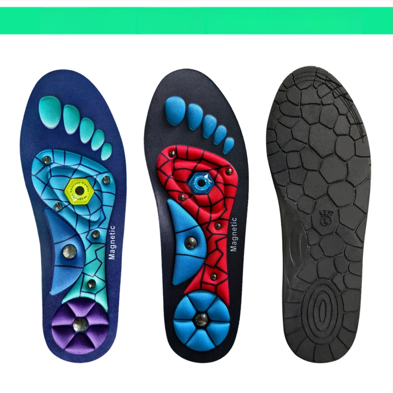 Läbipaistev magnetiline sisetald meestele hingav sisetald jooksuspordi lööke neelav massaažisisetald naistele sabatav magnetiline teraapia sisetald