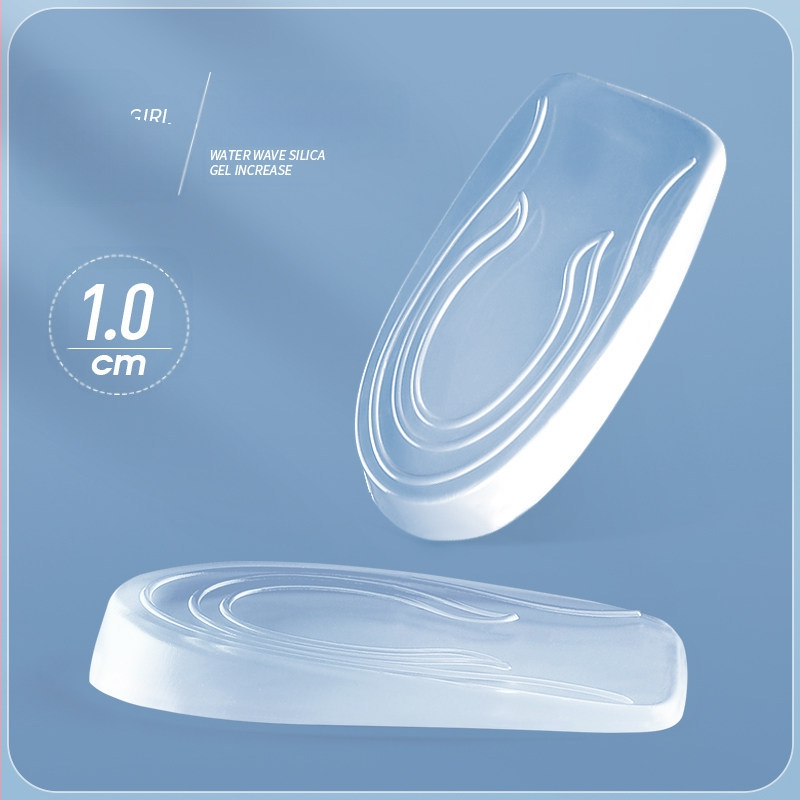 Silikoninis permatomas aukštinamasis vidpadis vyrams ir moterims, nematomas puspaminkštinimas, vidinis aukštinamasis artefaktas, kulno paminkštinimas, sportiniai batai be varginančių pėdų