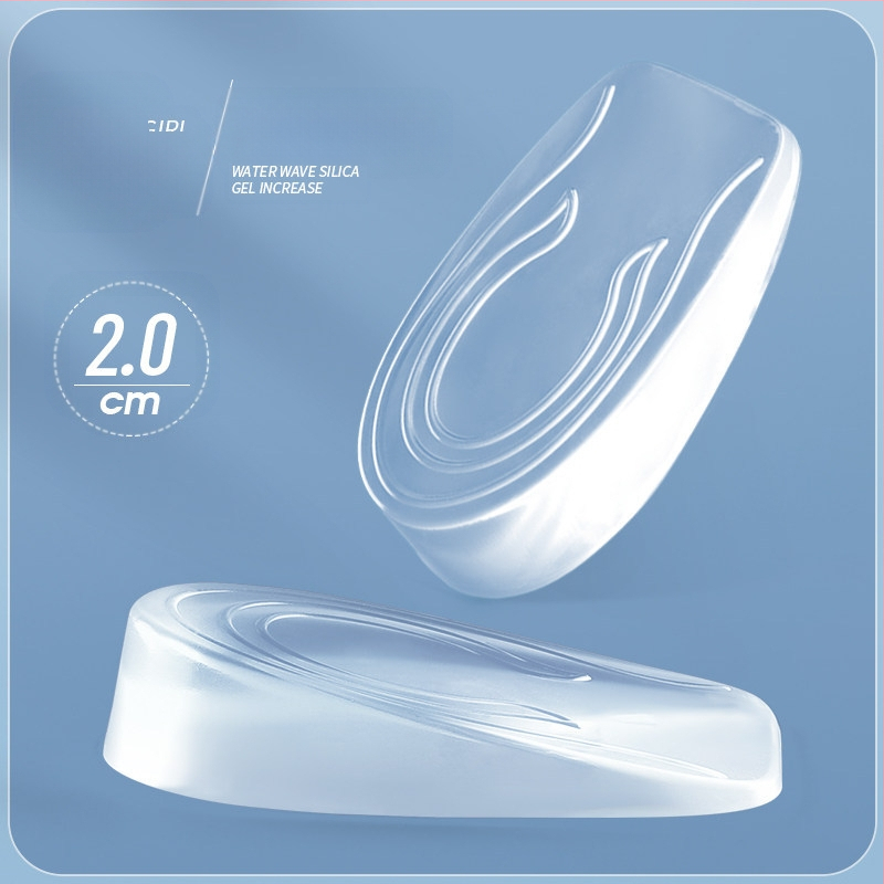 Silikoninis permatomas aukštinamasis vidpadis vyrams ir moterims, nematomas puspaminkštinimas, vidinis aukštinamasis artefaktas, kulno paminkštinimas, sportiniai batai be varginančių pėdų