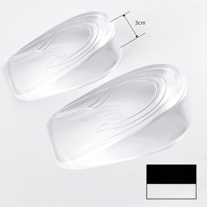 Silikoninis permatomas aukštinamasis vidpadis vyrams ir moterims, nematomas puspaminkštinimas, vidinis aukštinamasis artefaktas, kulno paminkštinimas, sportiniai batai be varginančių pėdų