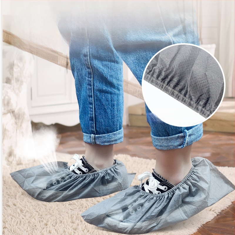 Ühekordselt kasutatav kingakate siseruumides kasutamiseks, paksendatud tolmukindel libisemiskindel arvutitoa õpilase hall täiskasvanute jalakate kootud kingakate