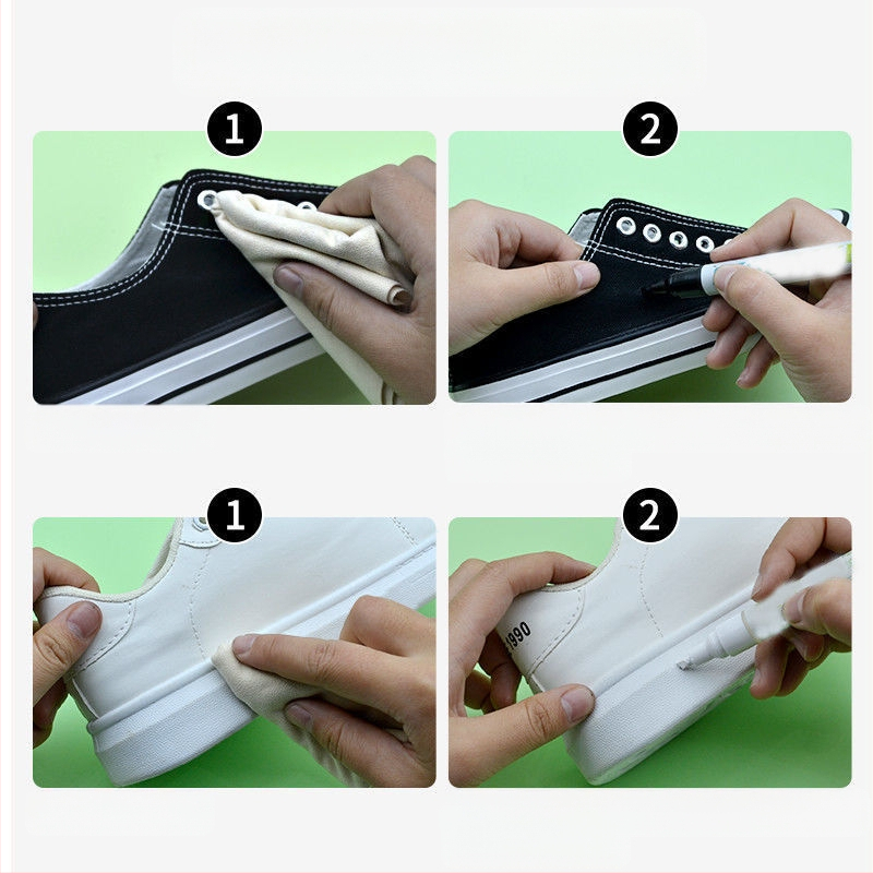 Redokso reduktorius Batų baltumo batų kraštų oksidacijos šepetys Batų ryškiai baltas plovimo dangtelis Renovacijos rašiklis