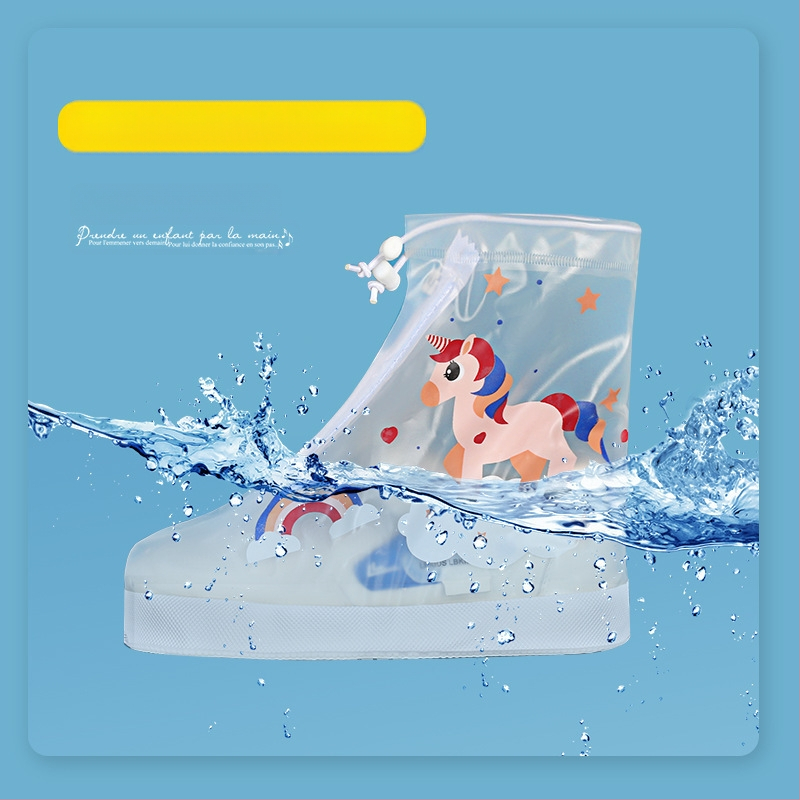 Naujas madingas vaikų, vyrų ir moterų studentų, lietaus batų uždangalas, lauko, PVC, neslystantis, dulkėms atsparus lietaus batų uždangalas, kelioninis, mokyklinis, pėdų uždangalas.
