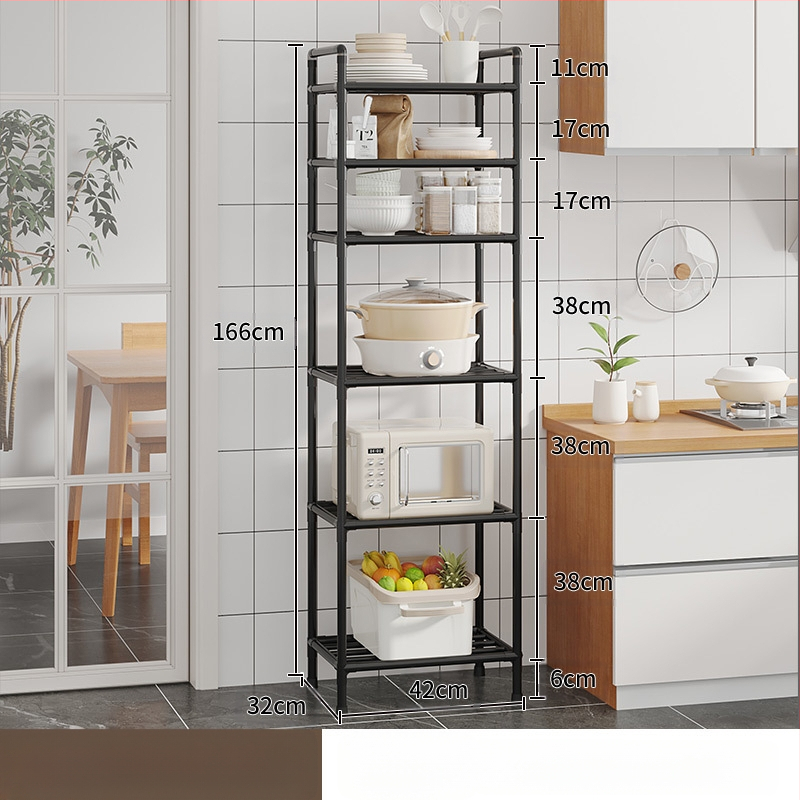Köögi hoiuriiul Hoiupottide riiul Põrandal seisev mitmekihiline hoiuriiul Köögispetsiaalne pottide teisaldatav köögiviljariiul