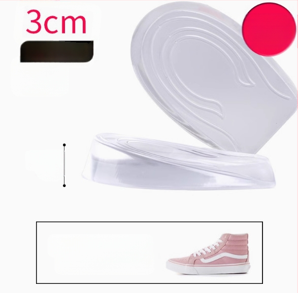 Läbipaistev silikoonist kõrgendav sisetald, nähtamatu kannapadja kõrgendav poolpadja, libisemiskindel internetikuulsuste meeste ja naiste sisetalla tootja