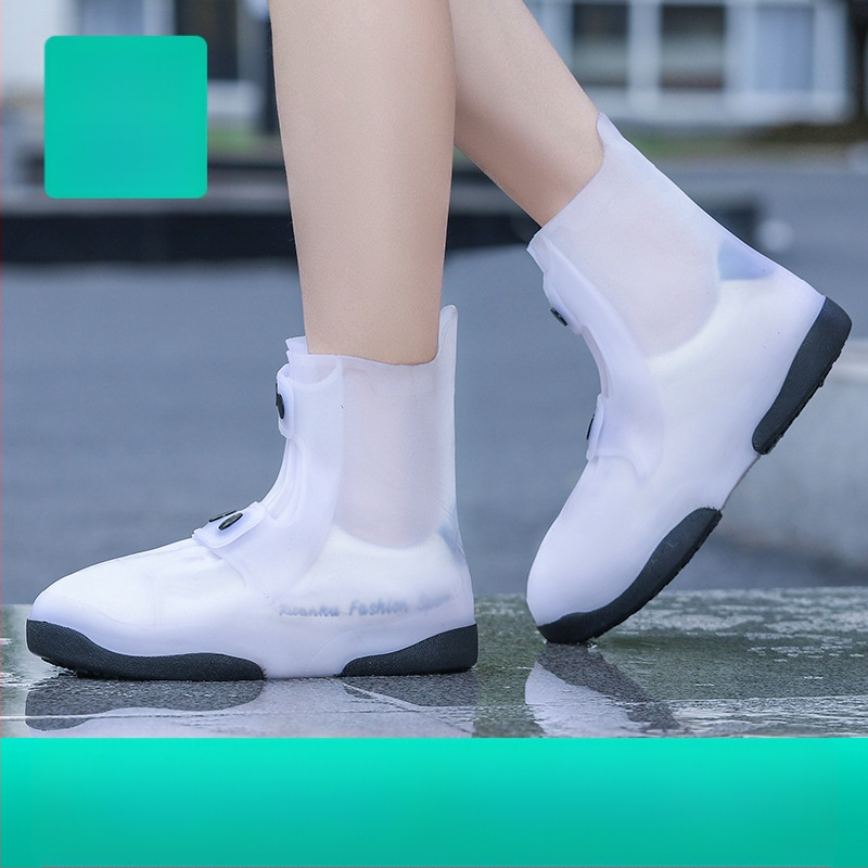 Lietaus batai vyrams ir moterims, sustorinti, ypač dideli, neslystantys, atsparūs lietui, uždengia guminius batus studentams