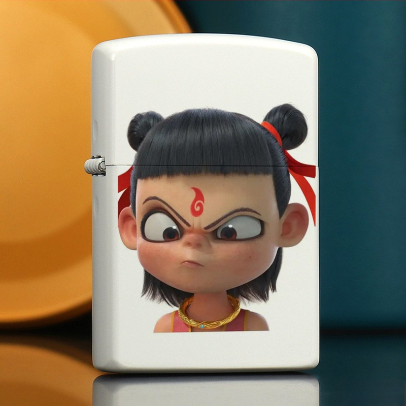 „Nezha“ periferinis žibalinis žiebtuvėlis, retro, kūrybingas, mažas, metalinis, vėjui atsparus, klasikinio stiliaus žiebtuvėlis, dovana