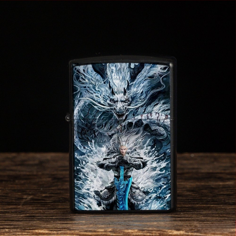 „Nezha“ periferinis žibalinis žiebtuvėlis, retro, kūrybingas, mažas, metalinis, vėjui atsparus, klasikinio stiliaus žiebtuvėlis, dovana