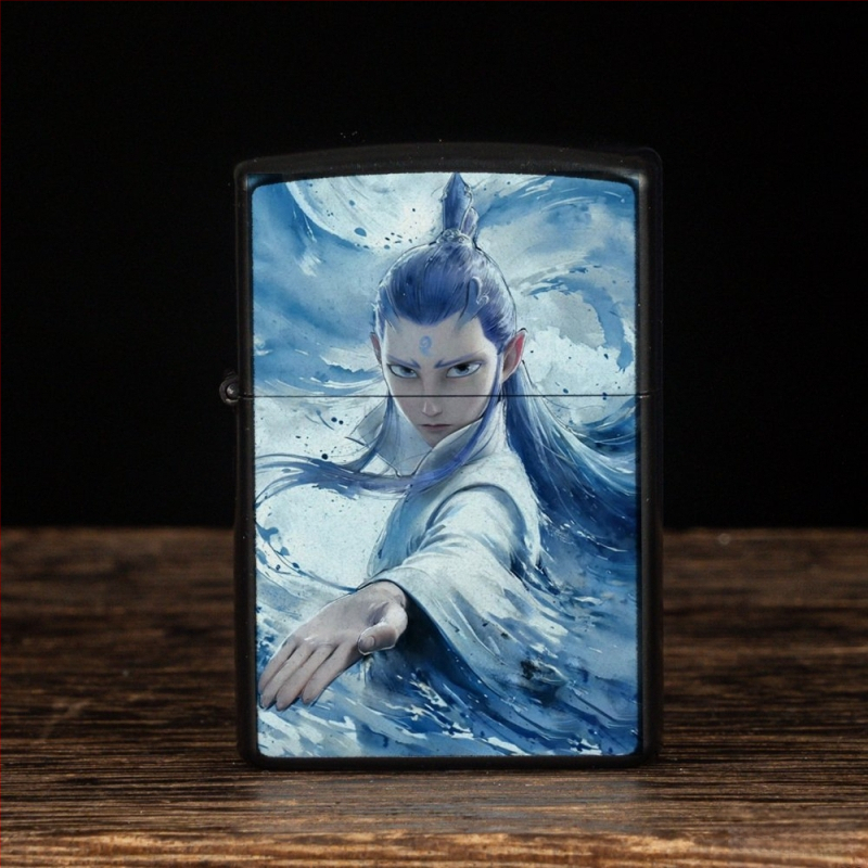 „Nezha“ periferinis žibalinis žiebtuvėlis, retro, kūrybingas, mažas, metalinis, vėjui atsparus, klasikinio stiliaus žiebtuvėlis, dovana