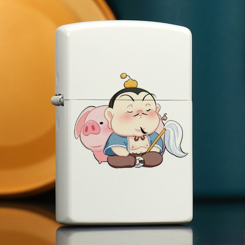 „Nezha“ periferinis žibalinis žiebtuvėlis, retro, kūrybingas, mažas, metalinis, vėjui atsparus, klasikinio stiliaus žiebtuvėlis, dovana