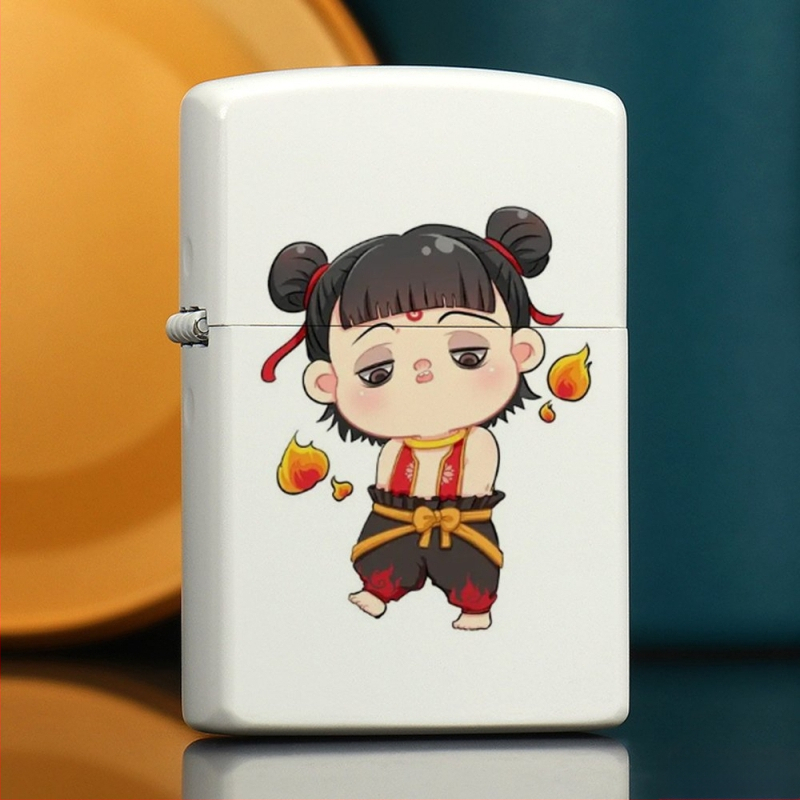 „Nezha“ periferinis žibalinis žiebtuvėlis, retro, kūrybingas, mažas, metalinis, vėjui atsparus, klasikinio stiliaus žiebtuvėlis, dovana