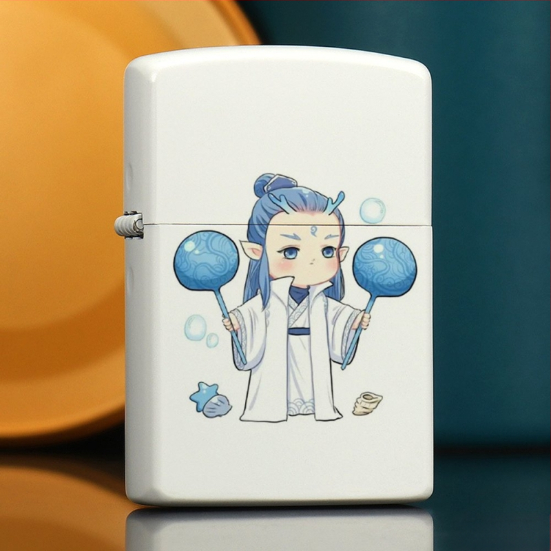 „Nezha“ periferinis žibalinis žiebtuvėlis, retro, kūrybingas, mažas, metalinis, vėjui atsparus, klasikinio stiliaus žiebtuvėlis, dovana