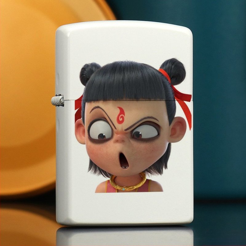 „Nezha“ periferinis žibalinis žiebtuvėlis, retro, kūrybingas, mažas, metalinis, vėjui atsparus, klasikinio stiliaus žiebtuvėlis, dovana