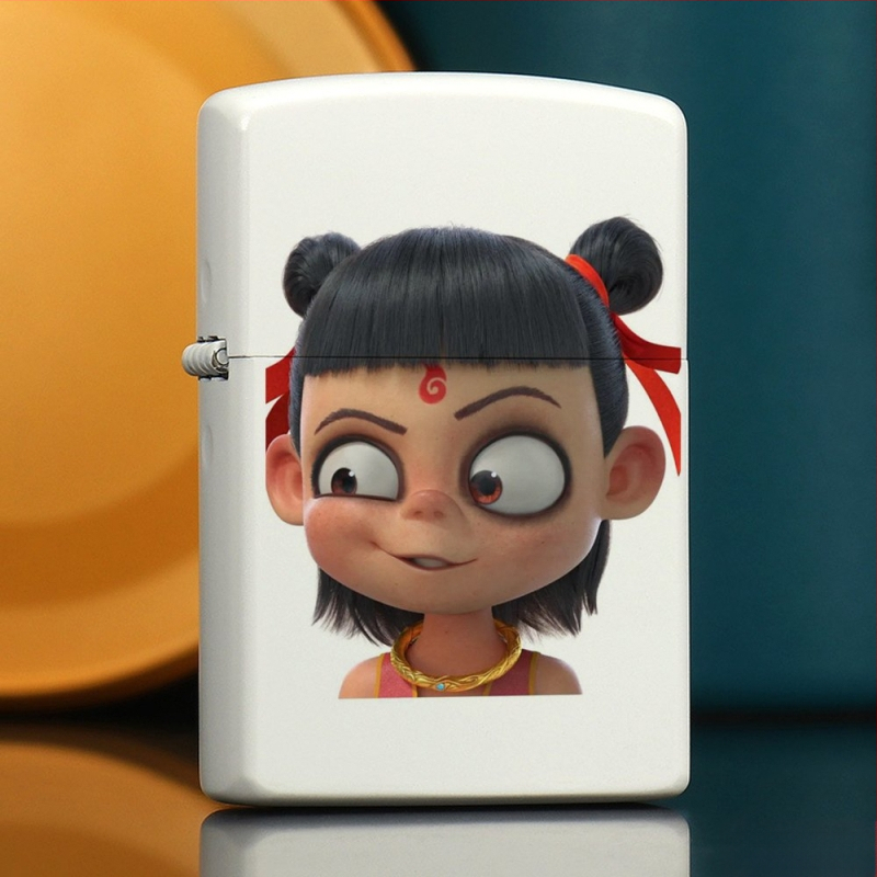 „Nezha“ periferinis žibalinis žiebtuvėlis, retro, kūrybingas, mažas, metalinis, vėjui atsparus, klasikinio stiliaus žiebtuvėlis, dovana