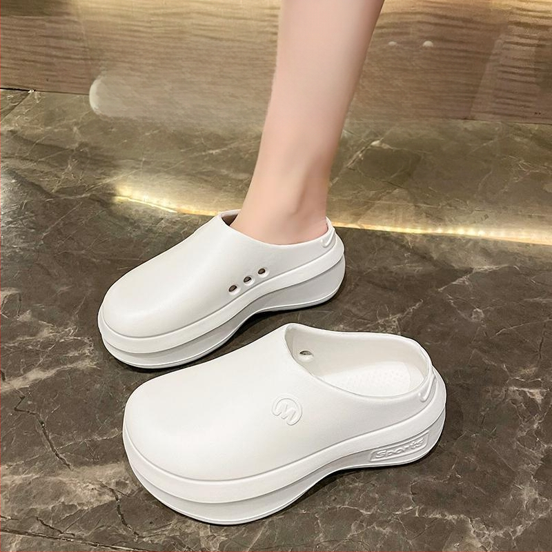 2024. aasta uued platvormkõrge kontsaga sandaalid naistele suvised pealisrõivaste kõrgust suurendavad EVA poolsussid spordisandaalid piiriülene internetikuulsus