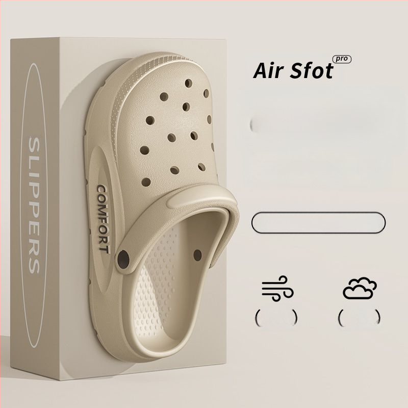 Pantofi de plajă antiderapanți pentru bărbați, vară, sport, respirabil, rezistent la miros, cu fund gros, sandale pentru bărbați