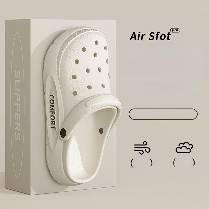 Pantofi de plajă antiderapanți pentru bărbați, vară, sport, respirabil, rezistent la miros, cu fund gros, sandale pentru bărbați