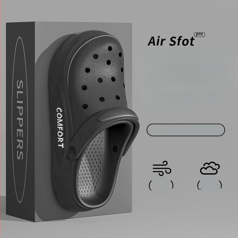 Pantofi de plajă antiderapanți pentru bărbați, vară, sport, respirabil, rezistent la miros, cu fund gros, sandale pentru bărbați