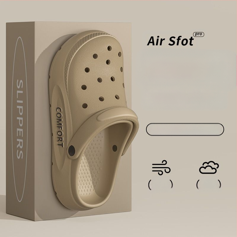 Pantofi de plajă antiderapanți pentru bărbați, vară, sport, respirabil, rezistent la miros, cu fund gros, sandale pentru bărbați