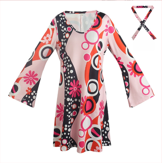 Amazoni retro 70ndate halloweeni hipi hipi kostüüm ööklubi baaripeo lavaesinemise kostüüm