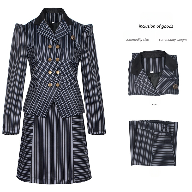 Maagiline kuri nõid Ephros Ozi võlur Halloweeni mantel lavaetendus täiskasvanutele cosplay must