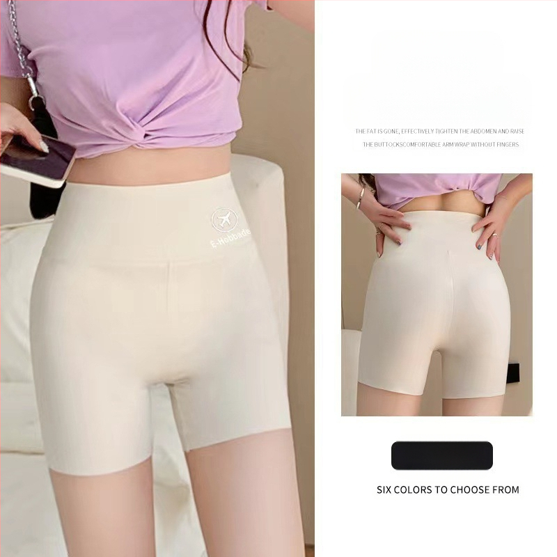 Suvised õhukesed kolmepunktilised lennuki haipüksid Barbie püksid kõrge vöökohaga kõhukaitsega turvapüksid pluss-suuruses aluspüksid