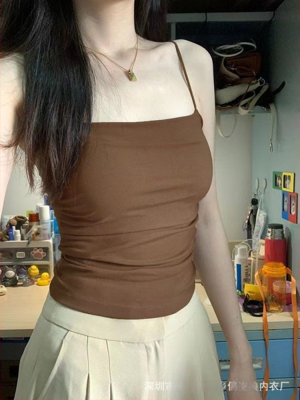 Aštuonių padėčių padažas yra sandėlyje „Spice Girl Pure Desire“ klostuotos moteriškos kelnaitės su plonu petnešėliu, saldaus ir seksualaus stiliaus be rankovių, mažo dydžio.