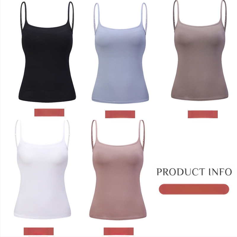 Kevad ja sügis Uus kammitud puuvillast pikk naiste topp, millel on rinnapadjaga integreeritud korv, naistele suvine