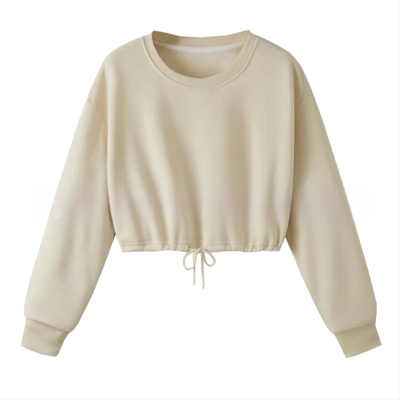 Hanorace cu croială slim fit, cu buric expus, culoare solidă, hanorace pentru femei, bluze sexy, 653 Nr. articol