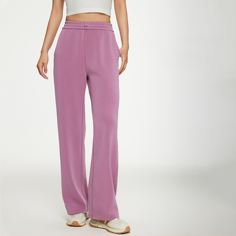 Naiste dressipüksid Lanjing modaal kevad- ja sügispüksid Korea stiilis salendavad püksid, liha meenutavad, õõnsad, soojad ja soojust salvestavad laiad püksid.