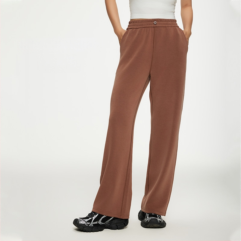 Naiste dressipüksid Lanjing modaal kevad- ja sügispüksid Korea stiilis salendavad püksid, liha meenutavad, õõnsad, soojad ja soojust salvestavad laiad püksid.