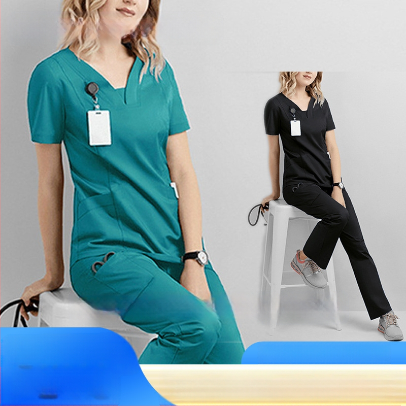 Piiriülesed kätepesuriided Lühikeste varrukatega püksid Õdede riided, elastsed, kiiresti kuivavad, isoleerivad riided Kirurgilised riided Stomatoloogia tööriided