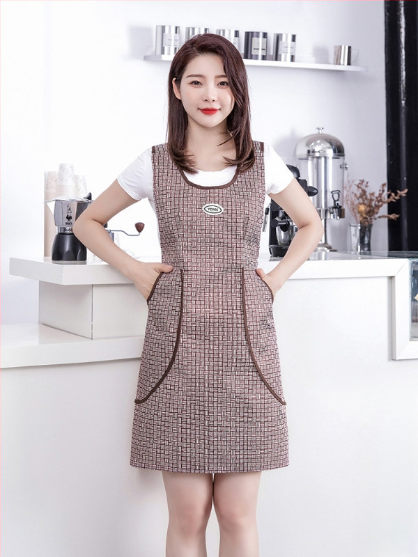 Liemenė, liemenės stiliaus, nauja prijuostė, vandeniui ir aliejui atspari virtuvė, darbo drabužiai, maitinimo paslaugos moterims, korėjietiško stiliaus, gražus juosmuo.