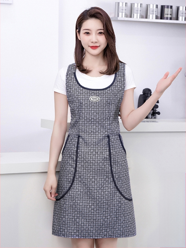 Liemenė, liemenės stiliaus, nauja prijuostė, vandeniui ir aliejui atspari virtuvė, darbo drabužiai, maitinimo paslaugos moterims, korėjietiško stiliaus, gražus juosmuo.