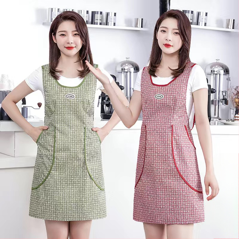 Liemenė, liemenės stiliaus, nauja prijuostė, vandeniui ir aliejui atspari virtuvė, darbo drabužiai, maitinimo paslaugos moterims, korėjietiško stiliaus, gražus juosmuo.