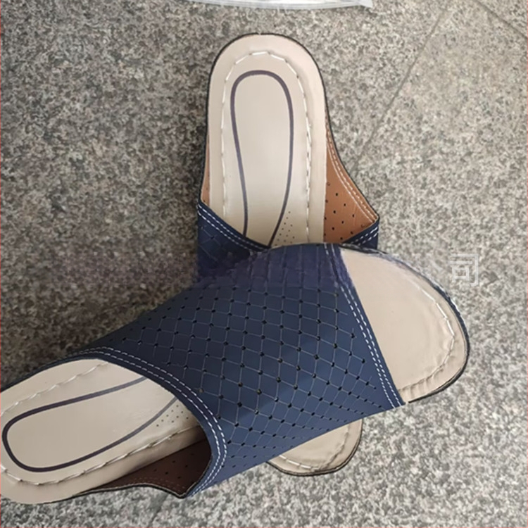 Sandale europene și americane pentru femei, dimensiuni mari, cu toc plat, vară, noi, cu gură de pește, decupate cu laser, pantofi pentru femei, îmbrăcăminte exterioară, papuci transfrontalieri, export pentru femei