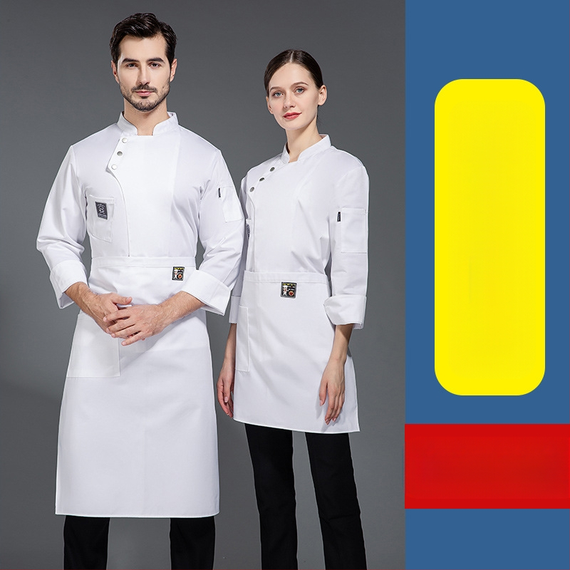 Maitinimo kepimo virėjo darbo drabužiai Vyriški ilgomis rankovėmis rudens viešbučio virtuvės kostiumas su storais drabužiais valgyklos moteriški ypač dideli