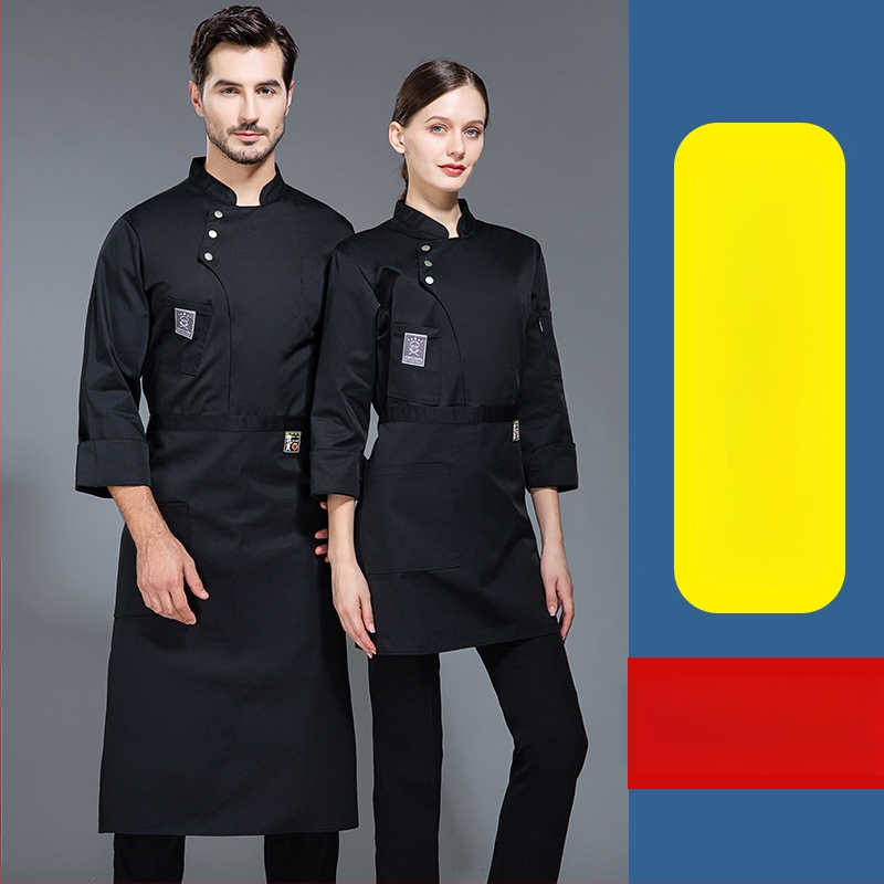 Maitinimo kepimo virėjo darbo drabužiai Vyriški ilgomis rankovėmis rudens viešbučio virtuvės kostiumas su storais drabužiais valgyklos moteriški ypač dideli