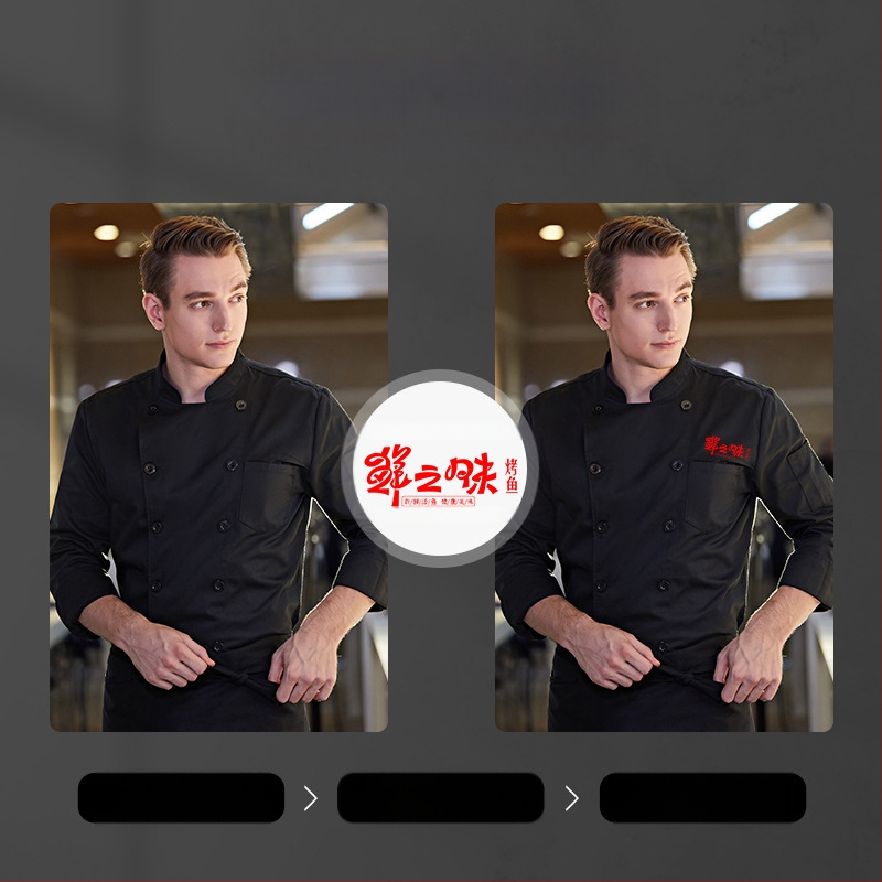 Įpilkite trąšų, kad padidintumėte virėjo kombinezonų dydį rudens ir žiemos storiems ilgomis rankovėmis maitinimo virtuvėms, ypač dideliems (300 kg) žieminiams.