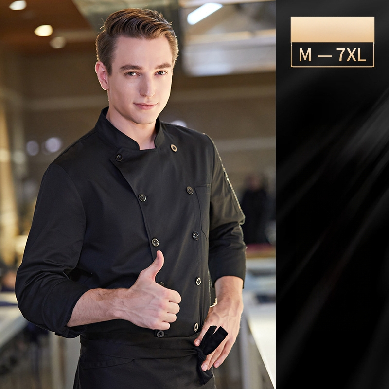 Įpilkite trąšų, kad padidintumėte virėjo kombinezonų dydį rudens ir žiemos storiems ilgomis rankovėmis maitinimo virtuvėms, ypač dideliems (300 kg) žieminiams.