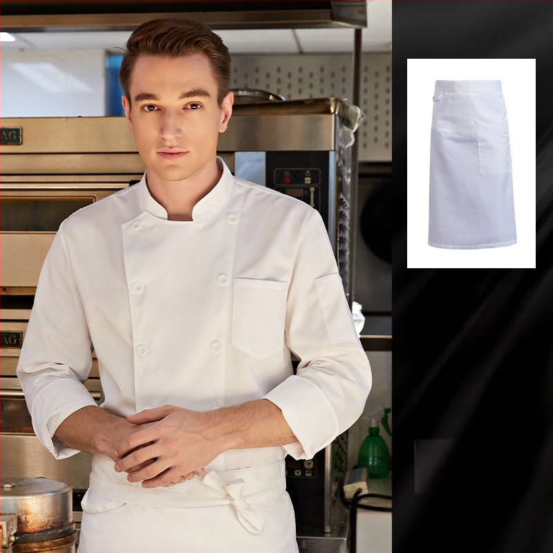 Įpilkite trąšų, kad padidintumėte virėjo kombinezonų dydį rudens ir žiemos storiems ilgomis rankovėmis maitinimo virtuvėms, ypač dideliems (300 kg) žieminiams.