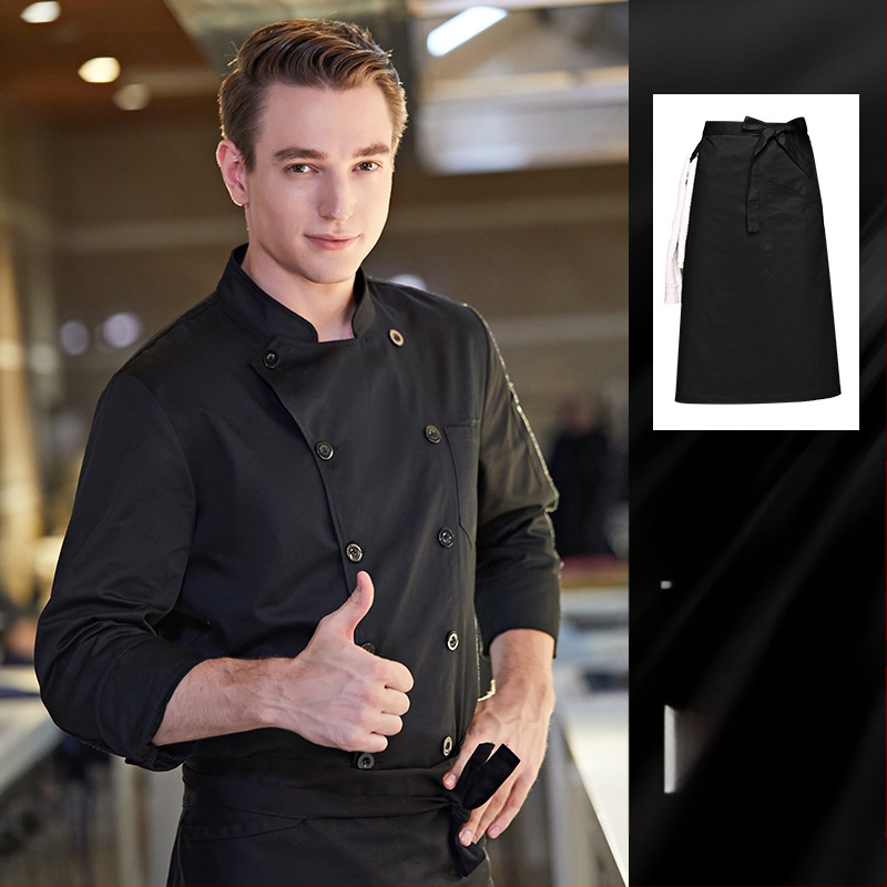 Įpilkite trąšų, kad padidintumėte virėjo kombinezonų dydį rudens ir žiemos storiems ilgomis rankovėmis maitinimo virtuvėms, ypač dideliems (300 kg) žieminiams.