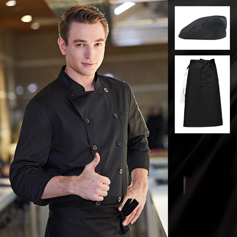 Įpilkite trąšų, kad padidintumėte virėjo kombinezonų dydį rudens ir žiemos storiems ilgomis rankovėmis maitinimo virtuvėms, ypač dideliems (300 kg) žieminiams.