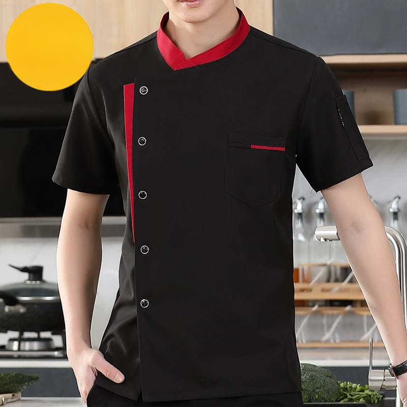 Virtuvė Virtuvės restorano šefo darbo drabužiai vyrams ir moterims ilgomis rankovėmis trumpomis rankovėmis viešbučio valgyklos restorano šefo drabužiai pavasarį ir rudenį vasarą